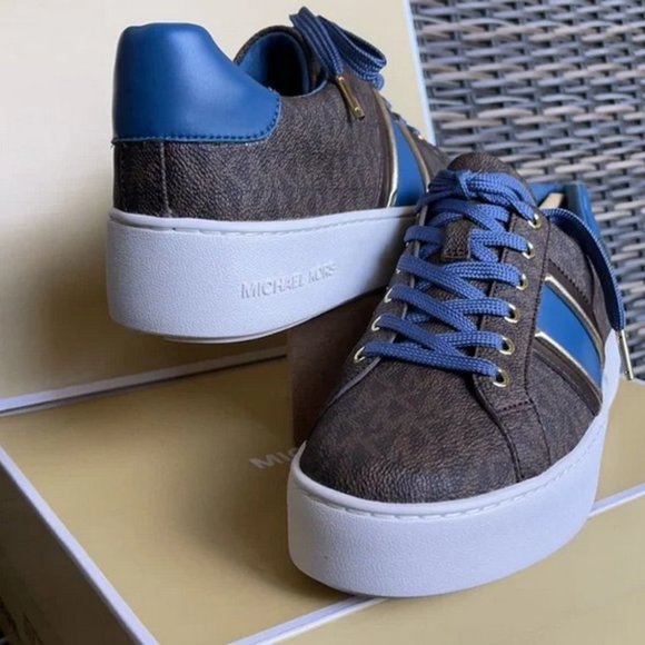 Michael Kors Poppy Stripe Lace Up MK Sig Small WMNS - Picture 11 of 16